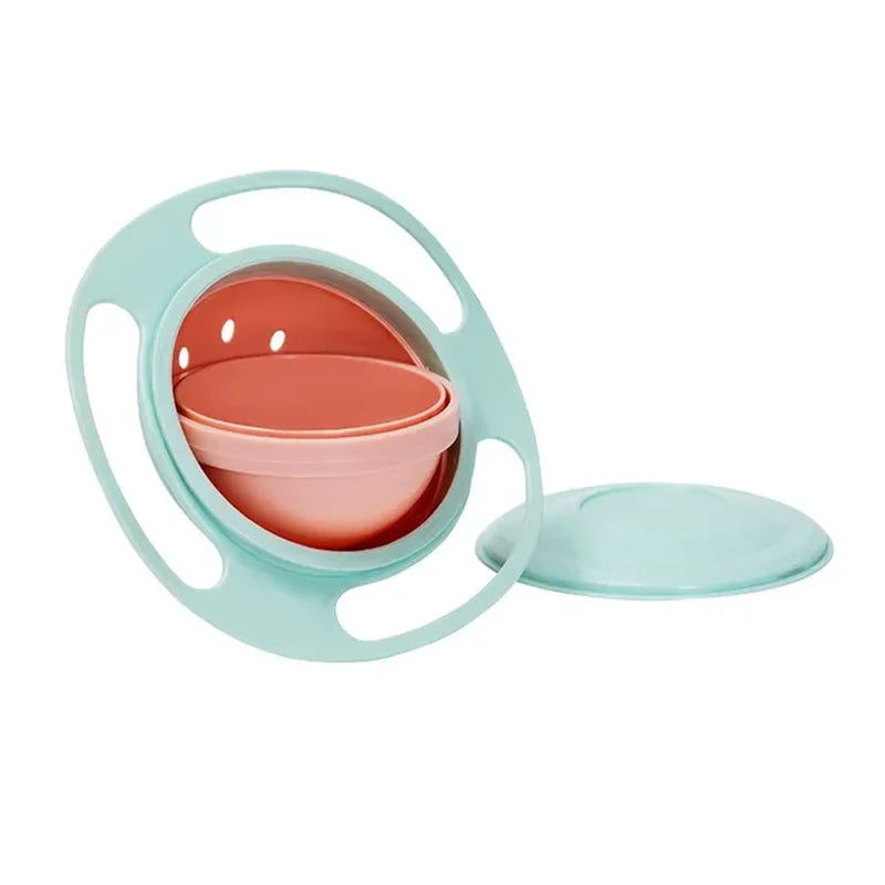 Universal Gyro Bowl Children Rotary Balance Novelty 360° Rotate Spill Proof Feeding Dishes Baby Training Rotary Balance Toy New