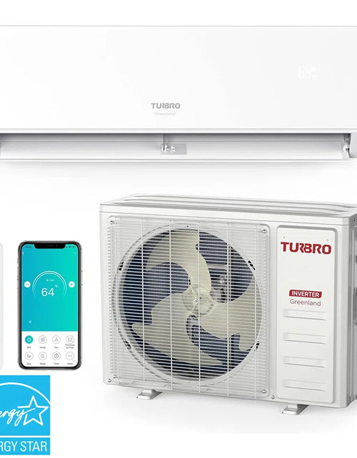 Load image into Gallery viewer, 18000 BTU Wi-Fi Connected Ductless Mini Split Air Conditioner for 1200 Sq.Ft
