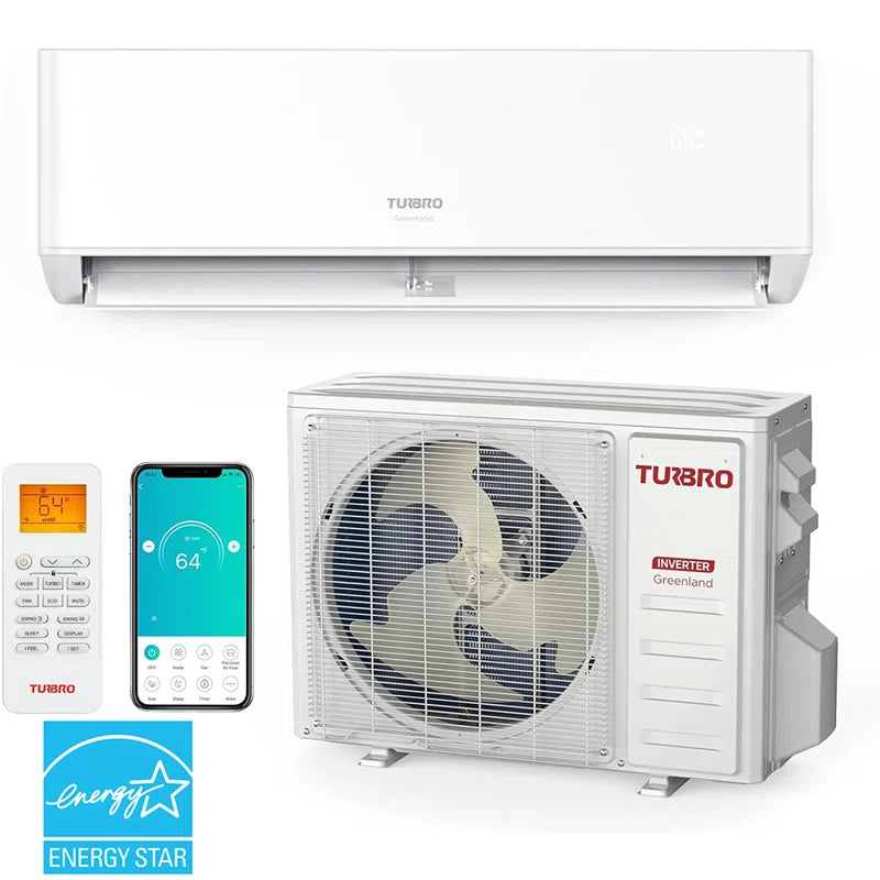 18000 BTU Wi-Fi Connected Ductless Mini Split Air Conditioner for 1200 Sq.Ft