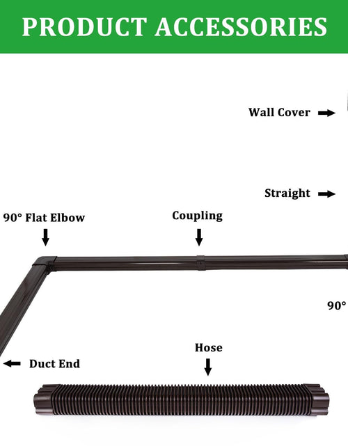 Load image into Gallery viewer, 3 10Ft PVC Line Set Cover Kit for Ductless Mini Split Air Conditioners Decorat
