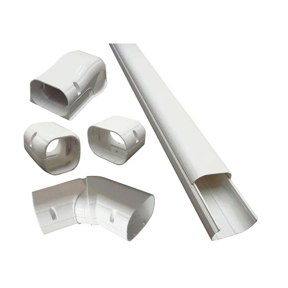 4 In. X 14 Ft. Cover Kit for Air Conditioner and Heat Pump Line Sets - Ductless Mini Split or Central