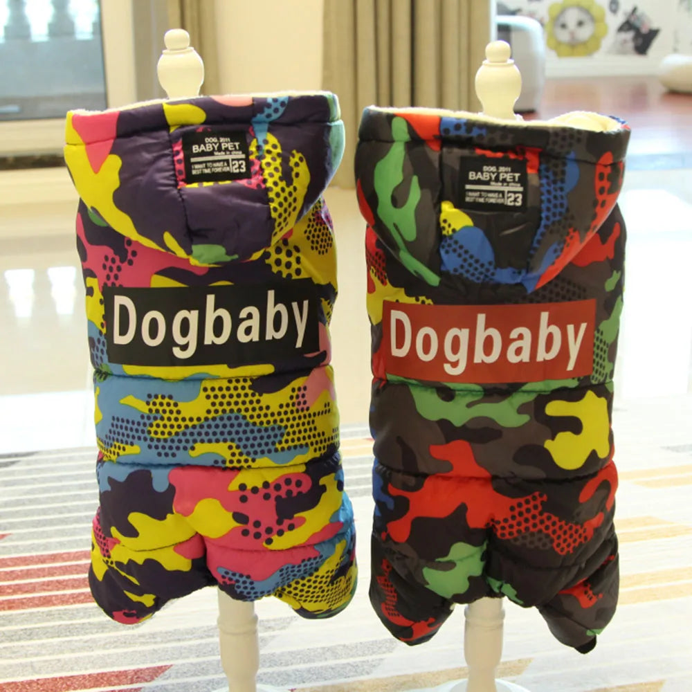 Winter Pet Dog Clothes Thicken Warm Jacket for Small Large Dogs Waterproof Puppy Pet Coat Chihuahua Pug French Bulldog Clothing