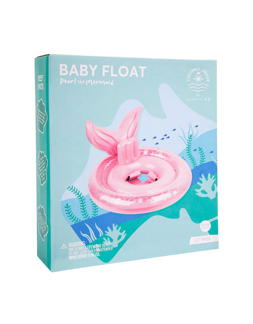 Load image into Gallery viewer, -Baby, Girl Inflatable Pool Float Toy Pearl the Mermaid, Pink-Age 12-24 Months
