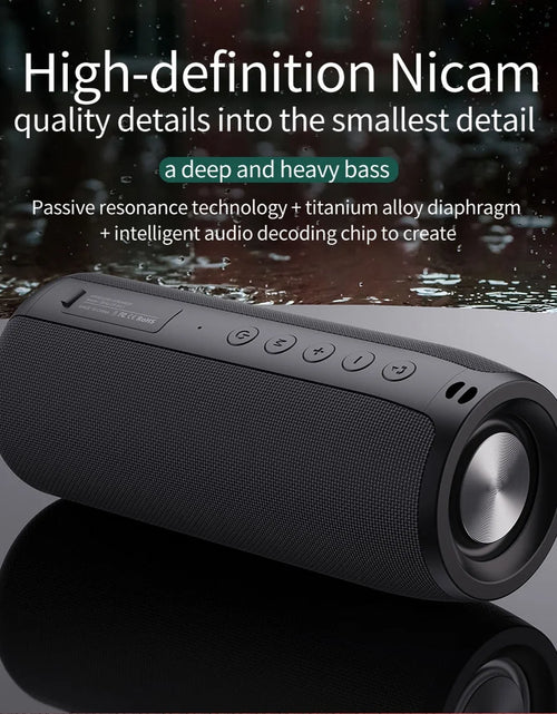 Load image into Gallery viewer, Waterproof Bluetooth Speaker Portable Wireless Speaker with Loud Stereo Sound, Blue
