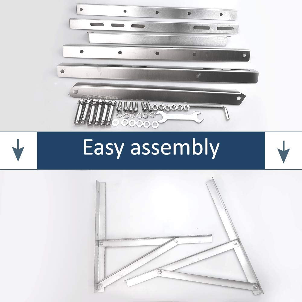 Stainless Steel Mounting Bracket for 9000-36000BTU Condenser Ductless Mini Split