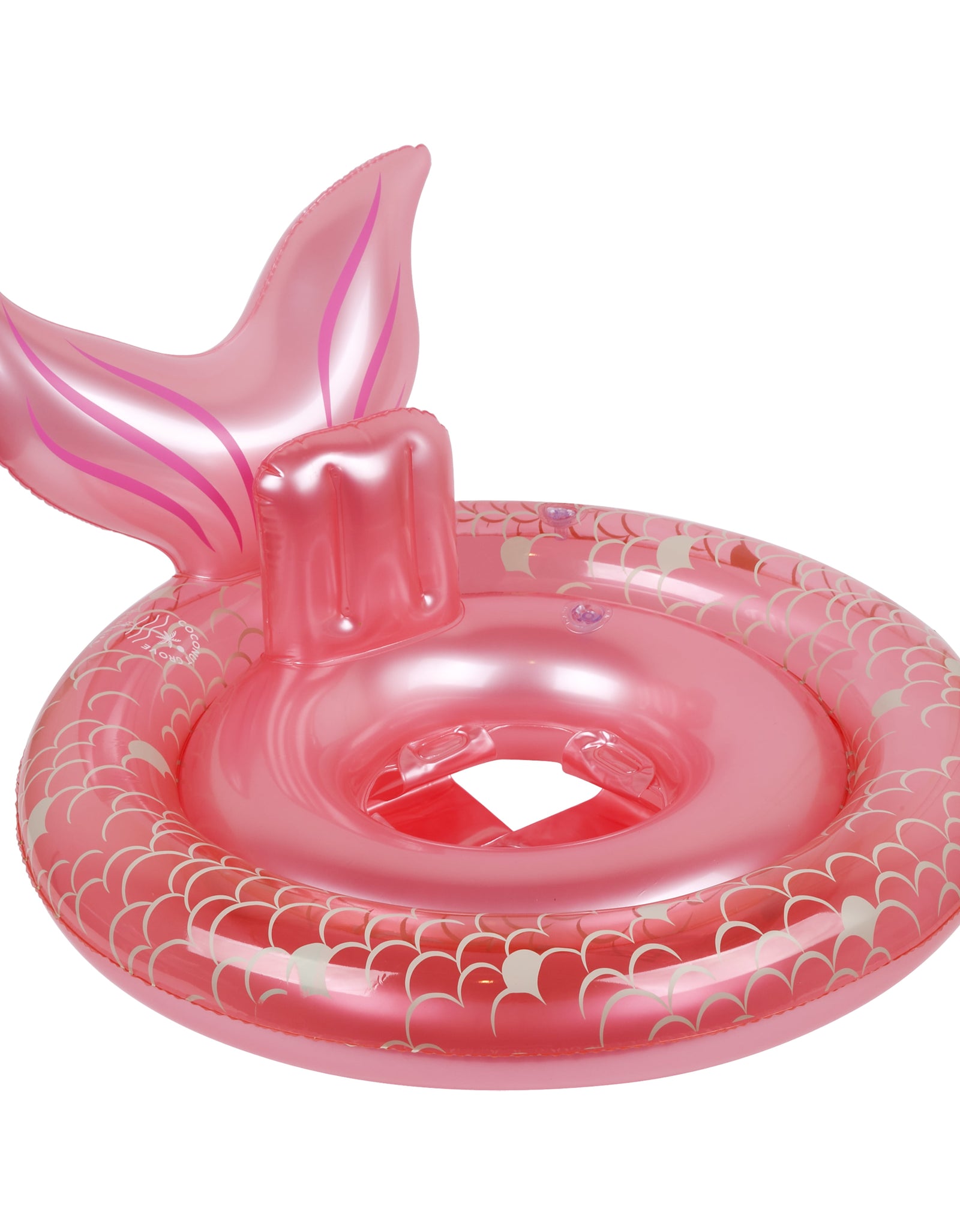 -Baby, Girl Inflatable Pool Float Toy Pearl the Mermaid, Pink-Age 12-24 Months