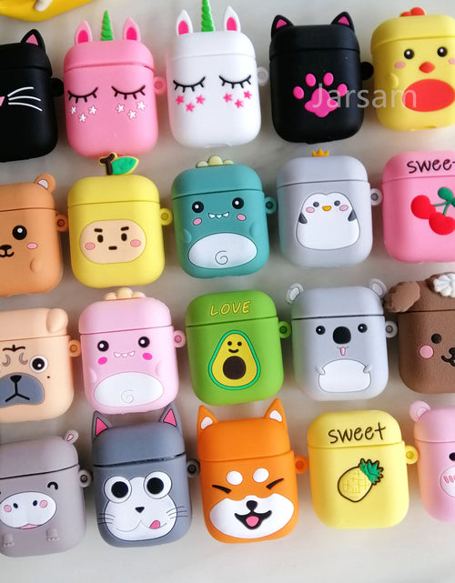 Load image into Gallery viewer, Cute Cartoon Silicone Cases for Airpods 1 2 Protective Wireless Earphone Charging Cover for Airpods Case
