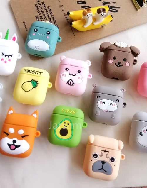 Load image into Gallery viewer, Cute Cartoon Silicone Cases for Airpods 1 2 Protective Wireless Earphone Charging Cover for Airpods Case
