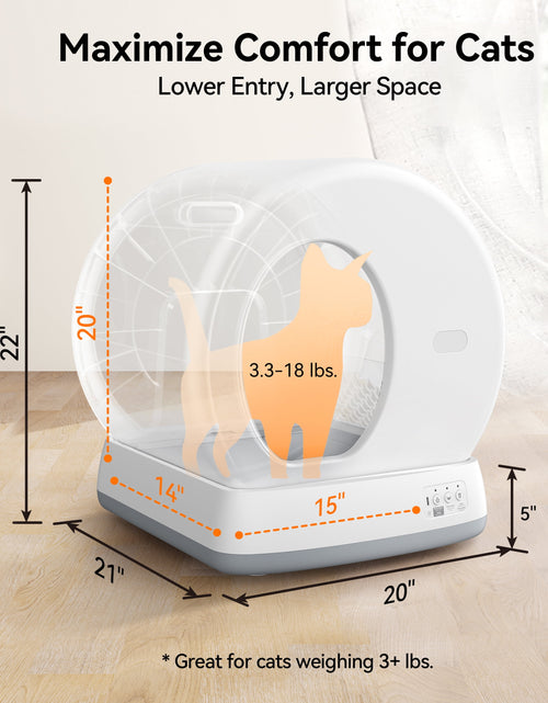 Load image into Gallery viewer, Smart Automatic Self-Cleaning Cat Litter Box, APP Control/Integrated Safety Protection, Yellow
