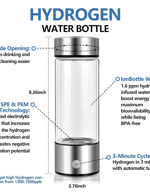 Load image into Gallery viewer, Hydrogen Water Bottle - Ultimate Hydration and Wellness Solution
