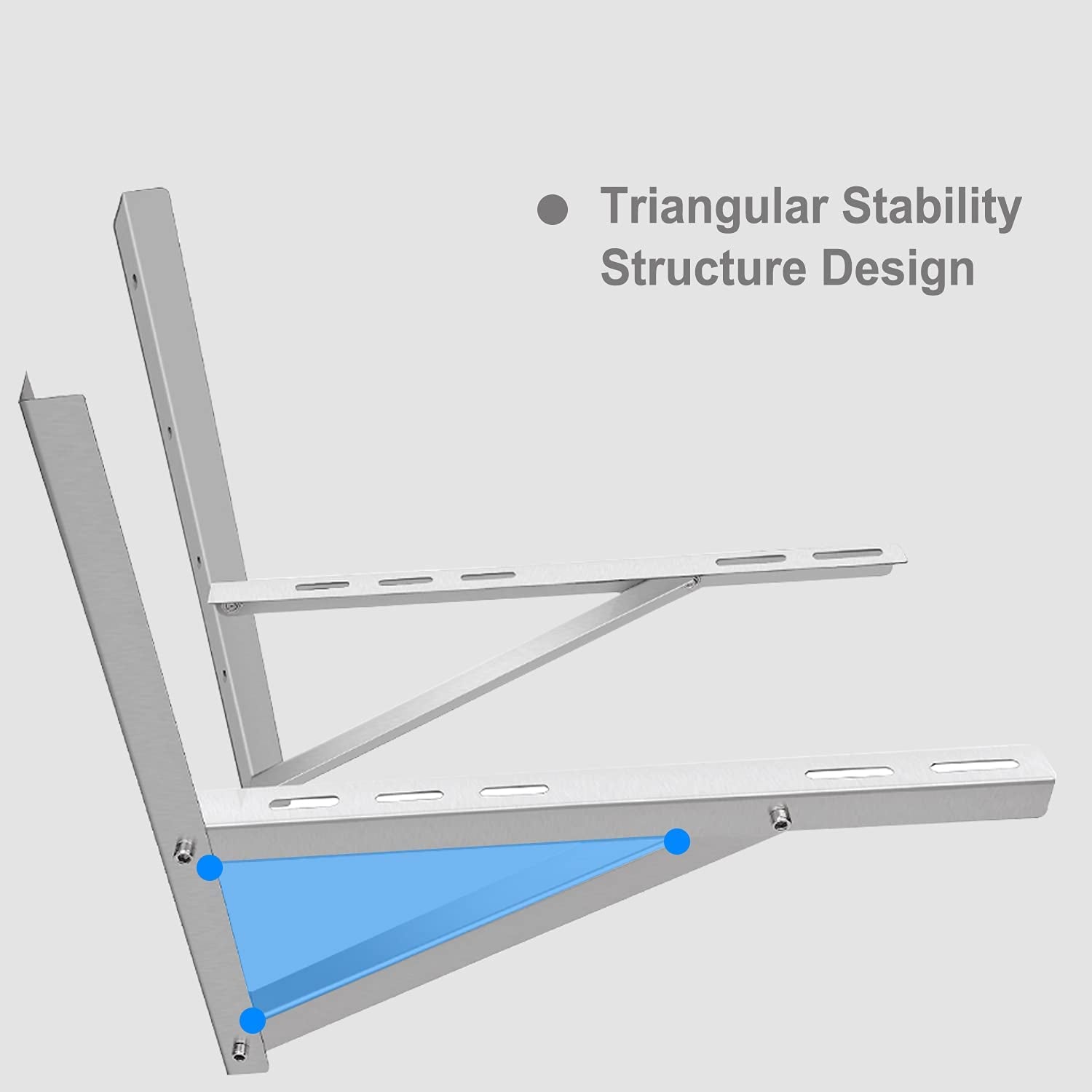 Stainless Steel Mounting Bracket for 9000-36000BTU Condenser Ductless Mini Split