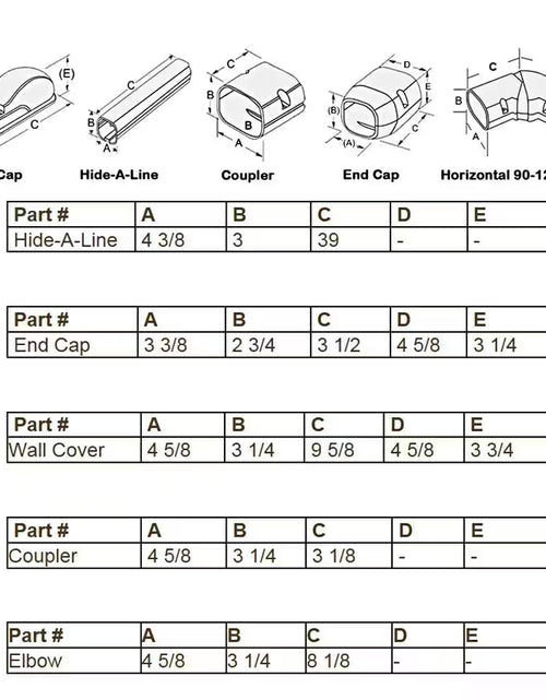 Load image into Gallery viewer, 4 In. X 14 Ft. Cover Kit for Air Conditioner and Heat Pump Line Sets - Ductless Mini Split or Central
