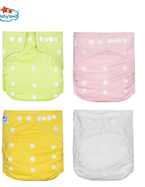 Load image into Gallery viewer, [Babyland] Diapers for Newborn to Kids Ecological Nappy Covers 4 Groups Adjustable Baby Diapers Cloth Diapers Reusable Washable
